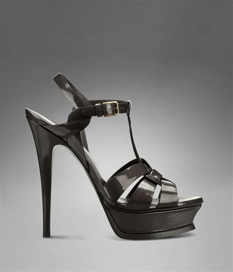 ysl tribute high heel height|ysl logo heels.